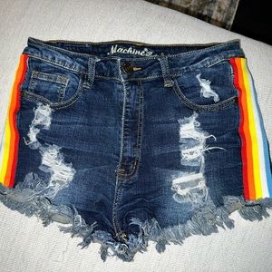 Mid-rise. Size large USA 30 runs a bit small. Lightly worn but great condition!